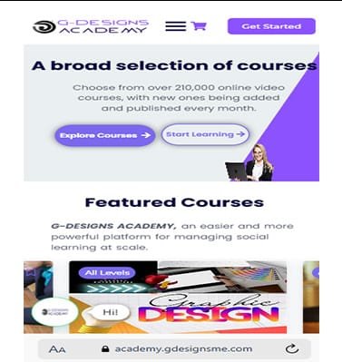 Online course website