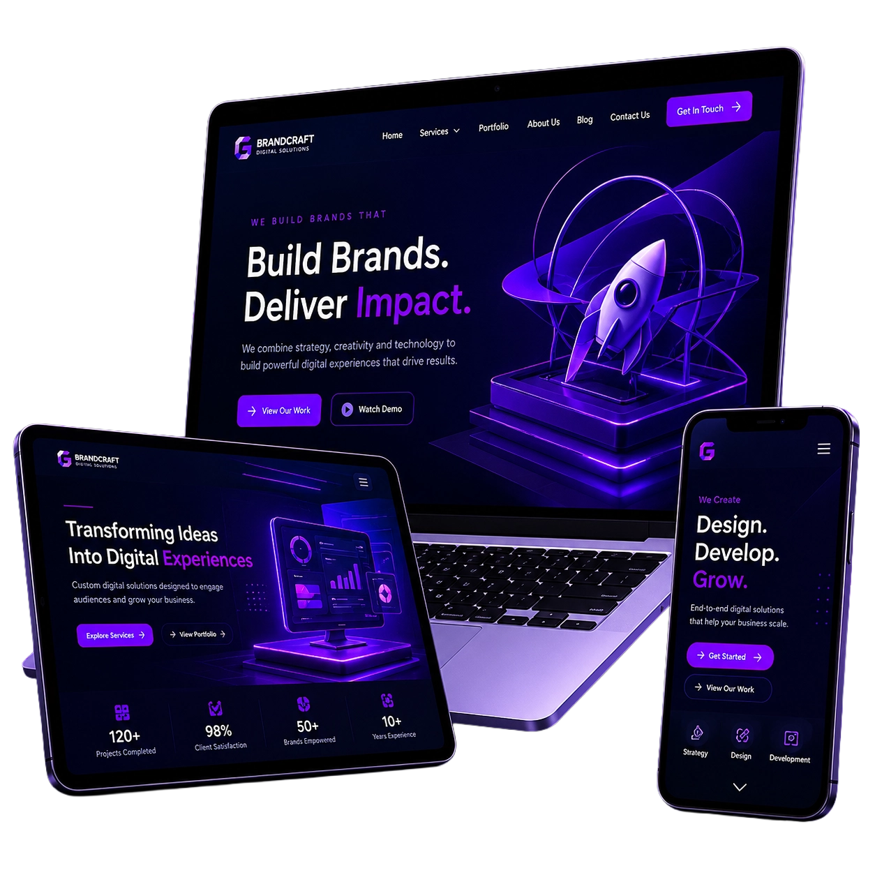 Transform your online presence with professional web design services. We create responsive, SEO-friendly, conversion-focused websites that help businesses attract more customers and grow online.